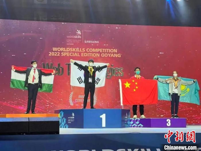 上海第二工業(yè)大學(xué)學(xué)生梁俊獲得網(wǎng)站設(shè)計與開發(fā)項目銅牌?！∩虾Ｊ腥松缇止﹫D